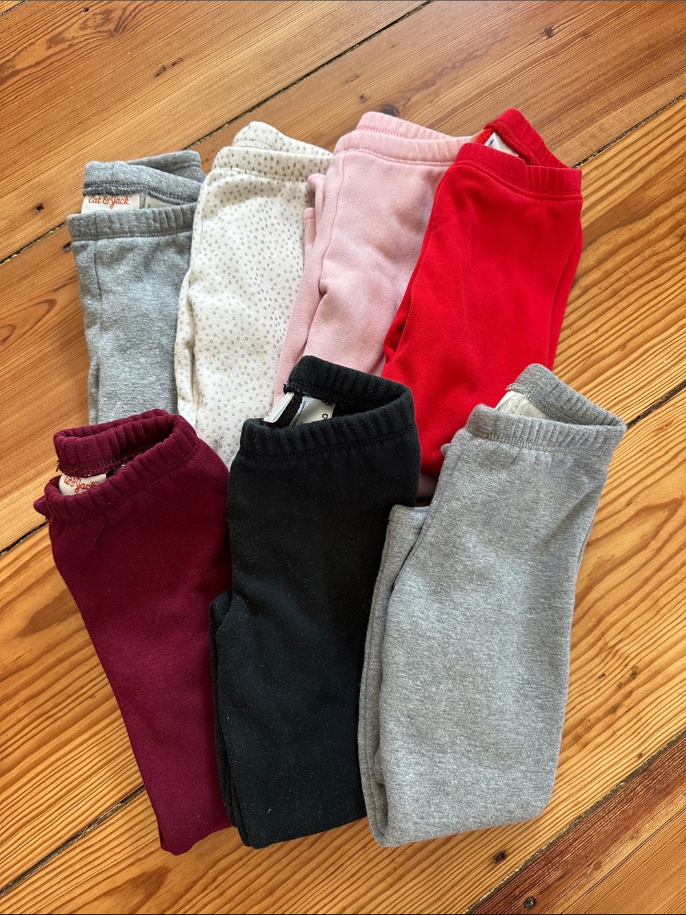 Cat & Jack Cozy Toddler Leggings: Red, Pink, Gray, Black, Burgundy, Cream